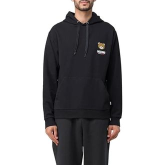 Moschino Heren, Sweatshirts & Hoodies, Zwart, Maat: M Katoen