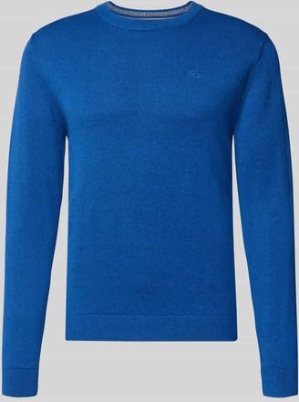 Tom Tailor Regular Fit Strickpullover aus reiner Baumwolle in Royal, Gr&ouml;&szlig;e XXXL