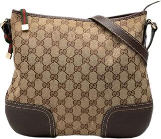 Gucci Pre-owned Cross Body Bags, female, Beige, Size: ONE SIZE Pre-owned Crossbody Bag