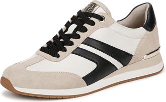 Naturalizer Lorena Womens Lace Up Trainers Walking Shoes Beige Wide Fit UK 6