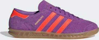 adidas Originals Unisex Hamburg Shoes - Purple Leather - Size UK 3.5