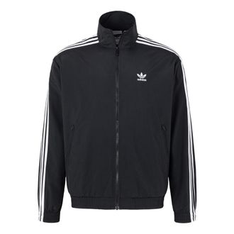 adidas originals Adicolor Firebirf Woven Jacket Asia Sizing Black White KB2466