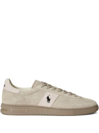 Polo Ralph Lauren suede lace-up sneakers - Neutrals