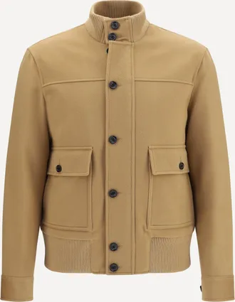 Lardini Giacca con bottoni e bordi a coste Man 46