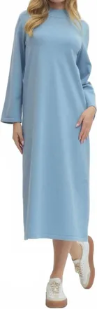 Entro Midi Mood Sweater Dress In Light Blue