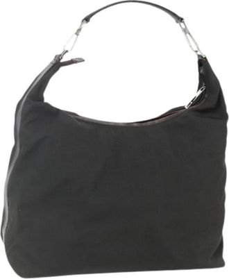 Gucci Pre-owned Nylon Schoudertas - Dames - Vintage Schoudertas - Groen - ONE Size - Nylon - Vintage