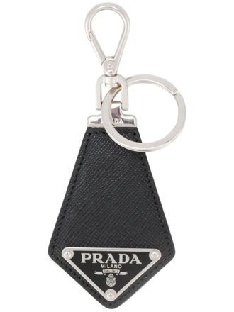 Prada Saffiano Leather Keychain Accessories