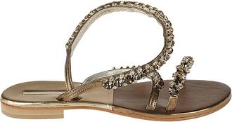 Emanuela Caruso Capri Womens gold Monastic Anklet Bracelet Sandal