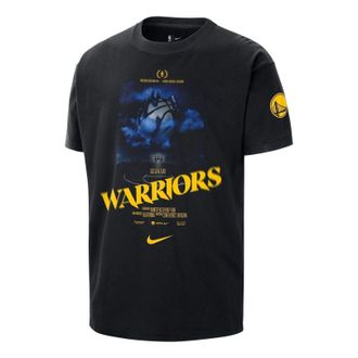 Nike Golden State Warriors Courtside NBA T-Shirt Asia Sizing Black HJ2706-010