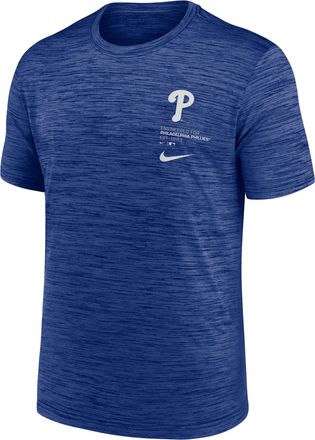 Nike Philadelphia Phillies Velocity Nike Mens Dri-FIT MLB T-Shirt in Blue | NKPQ4EWPP-J0N