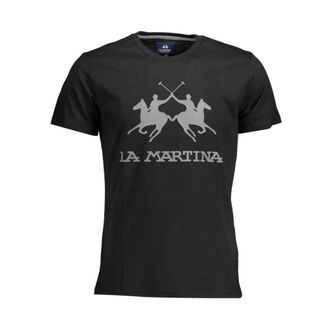 La Martina Hombre, Camisetas, Negro, Talla: XL