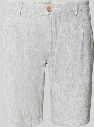 Colours & Sons Regular Fit Leinenshorts mit Ges&auml;&szlig;taschen in Lind, Gr&ouml;&szlig;e XXXL