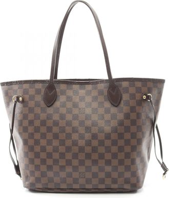 Louis Vuitton Brown Ebene Coated Canvas Leather Tote Bag (Pre-Owned)