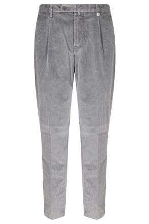 Myths Grey 1 Pinces Corduroy Straight-Leg Pants