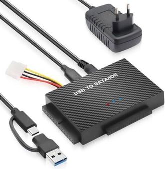 OEM Cable Sata A Usb 3.0, Adaptador Usb Sa Ta Para Hdd/ssd De 2,5/3,5, Con Fuente De Alimentaci&oacute;n De 12 V 2 A, Cables Adaptadores Usb C Para Mac Os/linux/