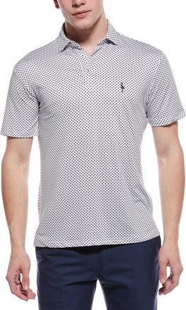 Tailorbyrd Tailorbyrd Stars Printed Performance Polo Shirt