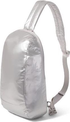 Baggallini Swift Sling Bag in Silver Metallic at Nordstrom