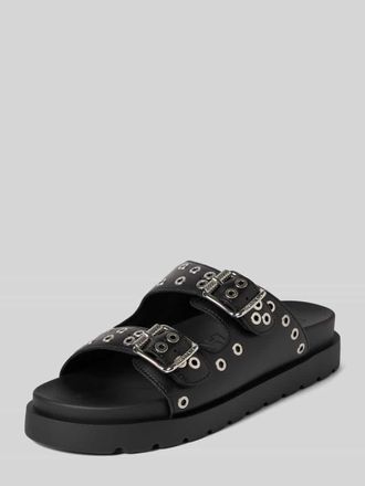 Buffalo Sandale mit Applikationen Modell EVE ARI in Black, Größe 38