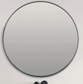 Bathstage Bathstage - 67618 B-954 H/v Espejo Redondo 60 Cm Marco Negro Negro - Ref: Bs-67618