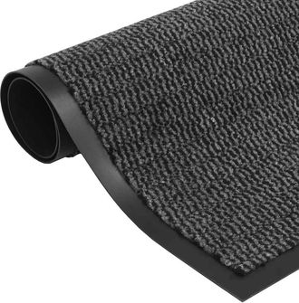 vidaXL Alfombras De Entrada Rectangulares De Nudo 2 Uds Gris 120x180cm Vidaxl