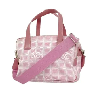 Chanel Pre-owned Handbags, female, Pink, Size: ONE SIZE Pre-owned Vintage Nylon Handbag