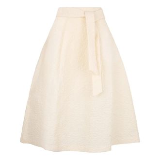 Fabiana Filippi Midi Skirts, female, White, Size: 3XS A-line Midi Skirt