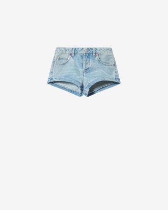 Isabel Marant Short Diloa En Denim - Femme - Bleu Vintage - Taille 34 - Isabel Marant