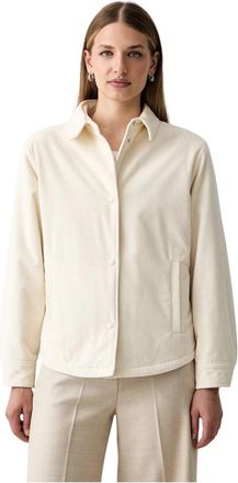 Paul & Shark Korte Corduroy Jas - Dames - Zomerjassen - Beige - M - Katoen - Jassen