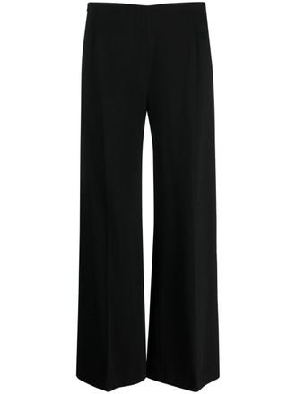 Toteme straight-leg cropped trousers - Black