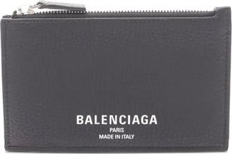 Balenciaga 2020s Cash leather card holder - men - Leather - One Size - Black