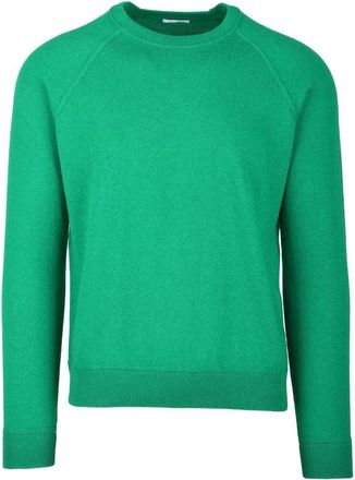 Malo Green Cashmere Crew Neck Pullover Sweater