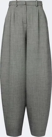Magda Butrym Herringbone wool-blend barrel-leg pants