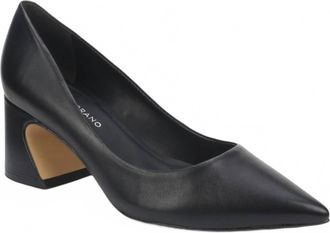 Carrano Womens Leather Pump Heels In Black