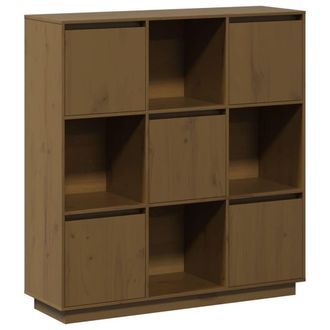 Berkfield Home Highboard Honey Brown 110.5x35x117 cm Solid Wood Pine