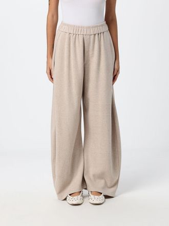 Eleh High-Waisted Wide-Leg Jersey Jogging Trousers