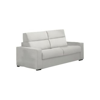 Dmora Sof&aacute; Cama 2 Plazas Sonico, Desenfundable, Con Almacenaje, Fabricado En Italia, Apertura Abatible, 200x95 Cm Gris Claro
