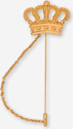 Moschino Maxi spilla in metallo - Oro