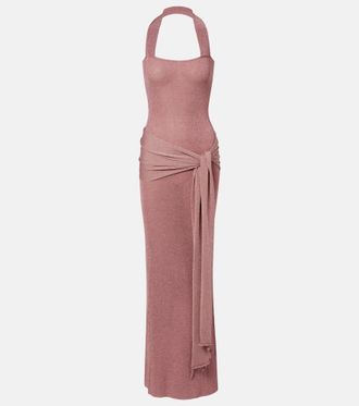 Aya Muse Abito lungo in maglia lam&eacute;