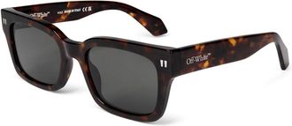 Off-white Mens Accessories Off White Midland Square Full Rim Sunglasses in 6055 Havana - Tan - One Size