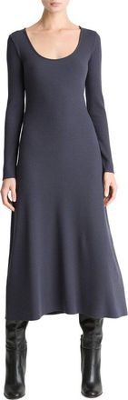Vince Rib Scoop Neck Dress