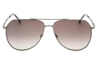 HUGO BOSS BOSS1447S Aviator Metal Frame Sunglasses - Silver