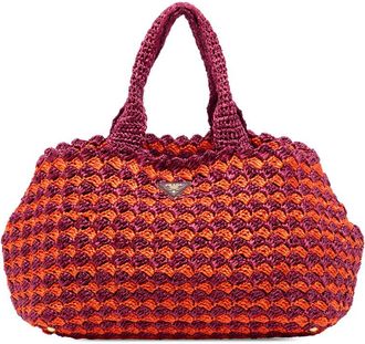 Prada Pre-owned Prada Canapa Raffia Tote RULGX9XDEK71BRCW