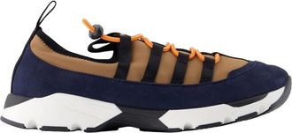 Marni Lycra Sneakers met Veters om te Rennen - Heren - Sneakers - Blauw - 39 EU - Leer - Schoenen