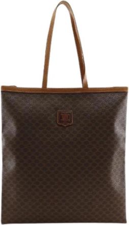 Celine Pre-owned Triomphe PVC Tote Bag - Dames - Vintage Shopper - Bruin - ONE Size - Vintage