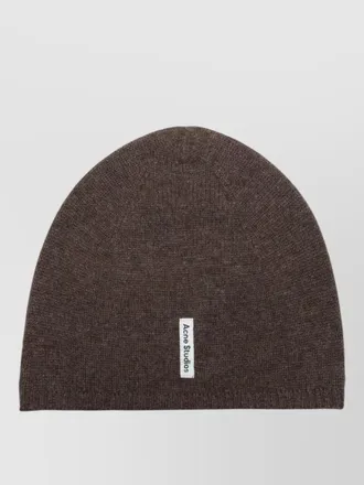 Acne Studios fitted cashmere beanie ribbed texture