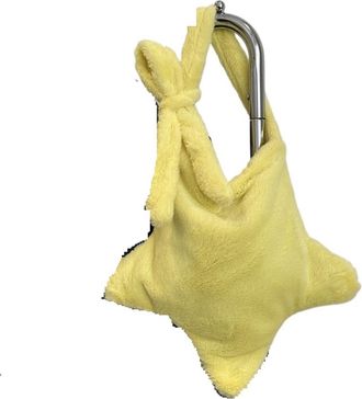 Generic Womens Plush Bags Plush Bag Crossbody Bags For Women Large Capacity Girls Shoulder Vintage Tote Handbags Female Purse(Yellow)