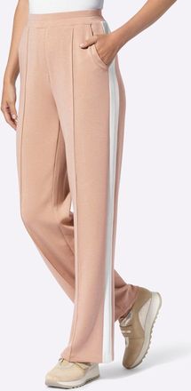 Heine Jerseyhose HEINE, Damen, Gr. 34, Normalgr&ouml;ssen, beige, ecru, 50% Modal, 44% Polyester, 6% Elasthan, unifarben, Hosen Jerseyhose
