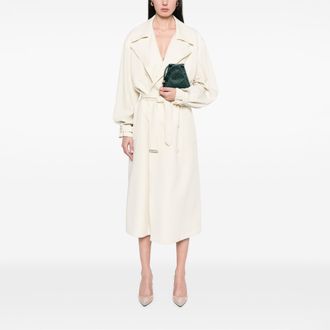 Bottega Veneta Tweedehands Mini Lamsleer Kristal Versierde Driehoek Handtas