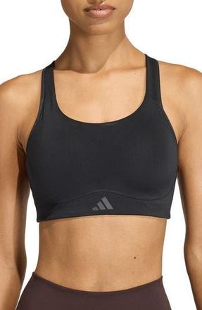 adidas Optime Workout High Support Sports Bra in Black at Nordstrom Rack, Size X-Large A/c