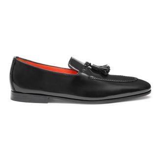 Santoni Mocasines de piel con borlas - Shoes - Hombre - Negro - 41 EU